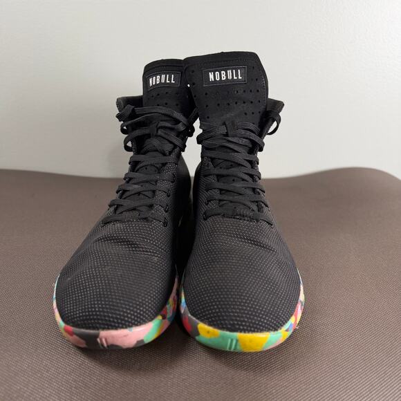 NOBULL High Top Black Wild Trainer Shoes Wild Multicolor Mens 11.5 Womens 13